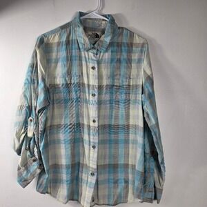 The North Face Women's Plaid Button Up Shirt California Heritage Size‎ XL